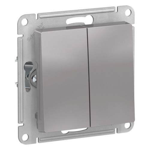 Выключатель 2-кл. AtlasDesign Aqua IP44 (сх. 5) 10AX механизм алюм. SE ATN440351 Выключатель 2-кл. AtlasDesign Aqua IP44 (сх. 5) 10AX механизм алюм. SE ATN440351