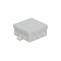 JBL085 Коробка огн. E110, о/п 85х85х38мм, без галогена, 12 вых., IP55, 4P, (0,15-2,5 мм²), цвет серый Экопласт