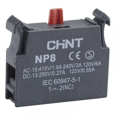Блок контактный 1НЗ для NP8 (R) CHINT 669999 Блок контактный 1НЗ для NP8 (R) CHINT 669999