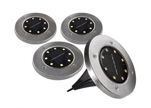 Светильник светодиодный SLR-S14 8SMD грунтовый IP44 корпус нерж. сталь солнечная батарея (уп.4шт) ФАZА 5041011 Светильник светодиодный SLR-S14 8SMD грунтовый IP44 корпус нерж. сталь солнечная батарея (уп.4шт) ФАZА 5041011