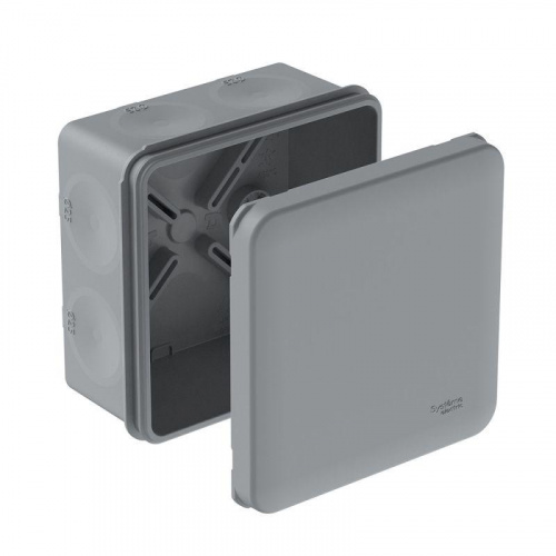 Коробка распределительная MultiBox IP66 85х85х42 DIY (со стикером) сер. SE IMT351971 Коробка распределительная MultiBox IP66 85х85х42 DIY (со стикером) сер. SE IMT351971
