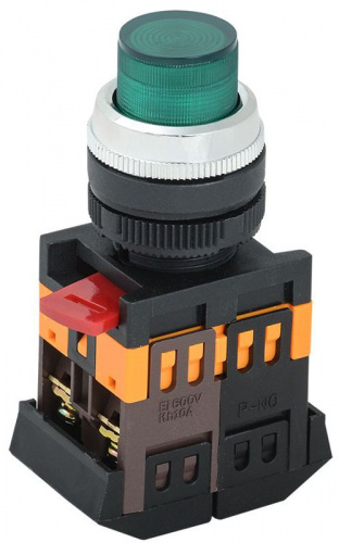 Кнопка ABLFP-22 d22мм 1НО+1НЗ 240В неон зел. GENERICA BBT20-ABLFP-K06 Кнопка ABLFP-22 d22мм 1НО+1НЗ 240В неон зел. GENERICA BBT20-ABLFP-K06