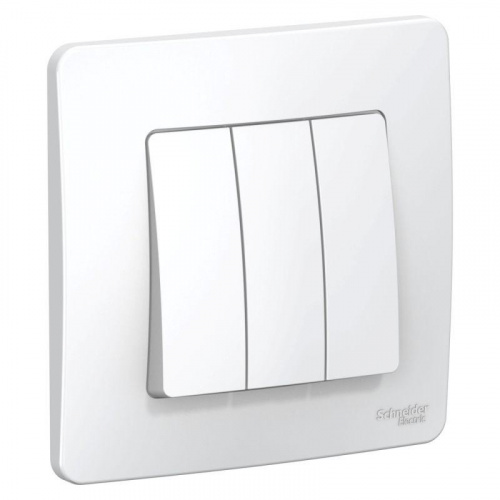 Выключатель 3-кл. СП Blanca 10А IP20 (сх. 1+1+1) 250В бел. SE BLNVS100501 Выключатель 3-кл. СП Blanca 10А IP20 (сх. 1+1+1) 250В бел. SE BLNVS100501