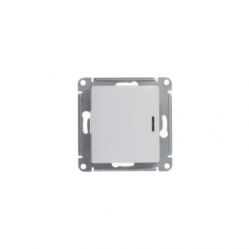 Переключатель проходной 1-кл. СП Glossa 10А IP20 (сх. 6а) 10AX с подсветкой механизм бел. SE GSL000163