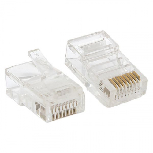 Коннектор RJ45 (8P8C) кат.5E неэкранир. TERACOM универс. (уп.50шт) EKF TRC-PLUG-5EUTP-50 Коннектор RJ45 (8P8C) кат.5E неэкранир. TERACOM универс. (уп.50шт) EKF TRC-PLUG-5EUTP-50