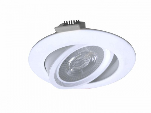 Светильник светодиодный Downlight RR 7Вт 180-265В 4000К кругл. поворотн. панель бел. КОСМОС KDownRR7W4000K Светильник светодиодный Downlight RR 7Вт 180-265В 4000К кругл. поворотн. панель бел. КОСМОС KDownRR7W4000K