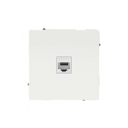 Розетка компьютерная 1-м KANT RJ45 кат.5E без шторки бел. песок DKC 7010663 Розетка компьютерная 1-м KANT RJ45 кат.5E без шторки бел. песок DKC 7010663