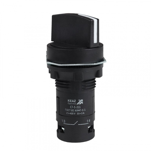Переключатель 2 положения OptiSignal Compact D22 С7-S-211 черн. 1НО+1НЗ XB7ND25 КЭАЗ 362136 Переключатель 2 положения OptiSignal Compact D22 С7-S-211 черн. 1НО+1НЗ XB7ND25 КЭАЗ 362136