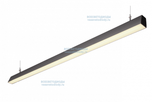 Светильник КРИСТАЛЛ VS354 45W-5100Lm 4000-4500К ПРОЗРАЧНЫЙ IP44 с БАП (vsesv) на 1 час