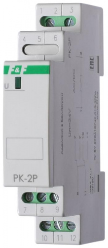 Реле промежуточное PK-2P (монтаж на DIN-рейке 35мм 220В 50Гц 2х8А 2 перекл.) F&F EA06.001.009 Реле промежуточное PK-2P (монтаж на DIN-рейке 35мм 220В 50Гц 2х8А 2 перекл.) F&F EA06.001.009