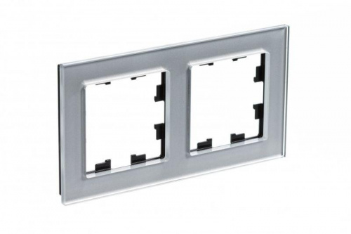 Рамка 2-м AtlasDesign Nature стекло алюм. SE ATN320302 Рамка 2-м AtlasDesign Nature стекло алюм. SE ATN320302
