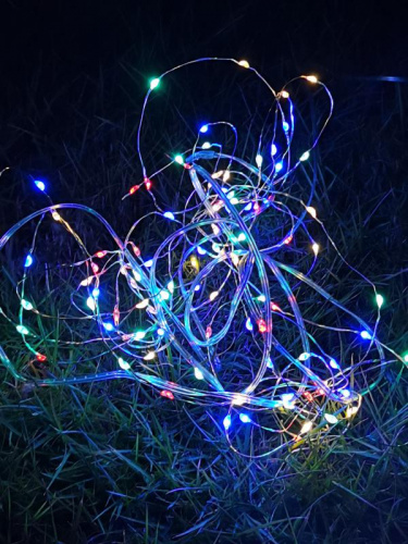 Гирлянда светодиодная "Разноцветные нити" 100LED 7м (4м+3м) мультиколор на солнечной батарее аккумулятор AA NI-MH 600мАч IP44 КОСМОС KOC_SOL196 Гирлянда светодиодная "Разноцветные нити" 100LED 7м (4м+3м) мультиколор на солнечной батарее аккумулятор AA NI-MH 600мАч IP44 КОСМОС KOC_SOL196