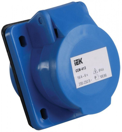 Розетка встраиваемая 16А 2P+E 220В IP44 ССИ-413 IEK PSR41-016-3 Розетка встраиваемая 16А 2P+E 220В IP44 ССИ-413 IEK PSR41-016-3