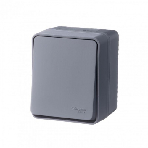 Выключатель 1-кл. ОП AtlasDesign PROFI IP54 10AX антрацит SE ATN544011 Выключатель 1-кл. ОП AtlasDesign PROFI IP54 10AX антрацит SE ATN544011