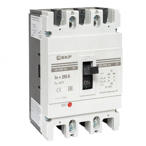 Выключатель автоматический 3п 250/250А 35кА ВА-99М PROxima EKF mccb99-250-250m Выключатель автоматический 3п 250/250А 35кА ВА-99М PROxima EKF mccb99-250-250m