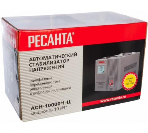 Стабилизатор напряжения АСН-10000/1-Ц 1ф 10кВт IP20 релейный Ресанта 63/6/8 Стабилизатор напряжения АСН-10000/1-Ц 1ф 10кВт IP20 релейный Ресанта 63/6/8