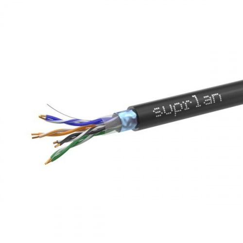 Кабель витая пара F/UTP кат.5E 4х2х0.51 solid Cu PE Out Premium (м) SUPRLAN 01-1010-4 Кабель витая пара F/UTP кат.5E 4х2х0.51 solid Cu PE Out Premium (м) SUPRLAN 01-1010-4