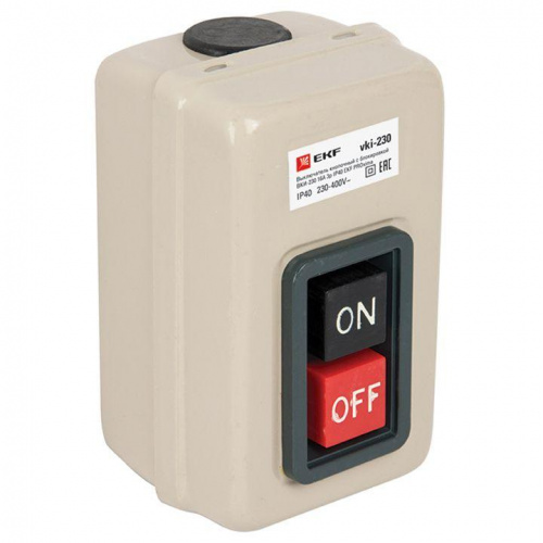 Выключатель кнопочный с блокировкой ВКИ-230 3п 16А IP40 PROxima EKF vki-230 Выключатель кнопочный с блокировкой ВКИ-230 3п 16А IP40 PROxima EKF vki-230